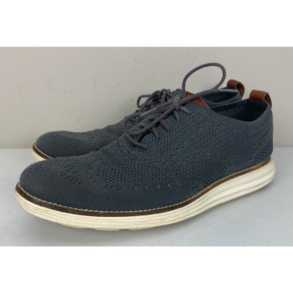 Men Cole Haan Original Grand Wingtip Oxford casual knit dress shoes, 9M main image 6